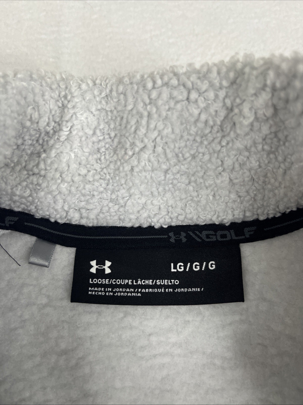 Under Armour Mens Sweaterfleece Pile Textured Sherpa Sleeveless Golf Vest Size L gallery