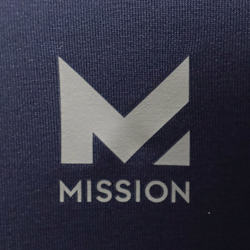 MISSION Cooling Performance T-Shirt Navy Blue Size Large UPF 50 Sun Protection gallery
