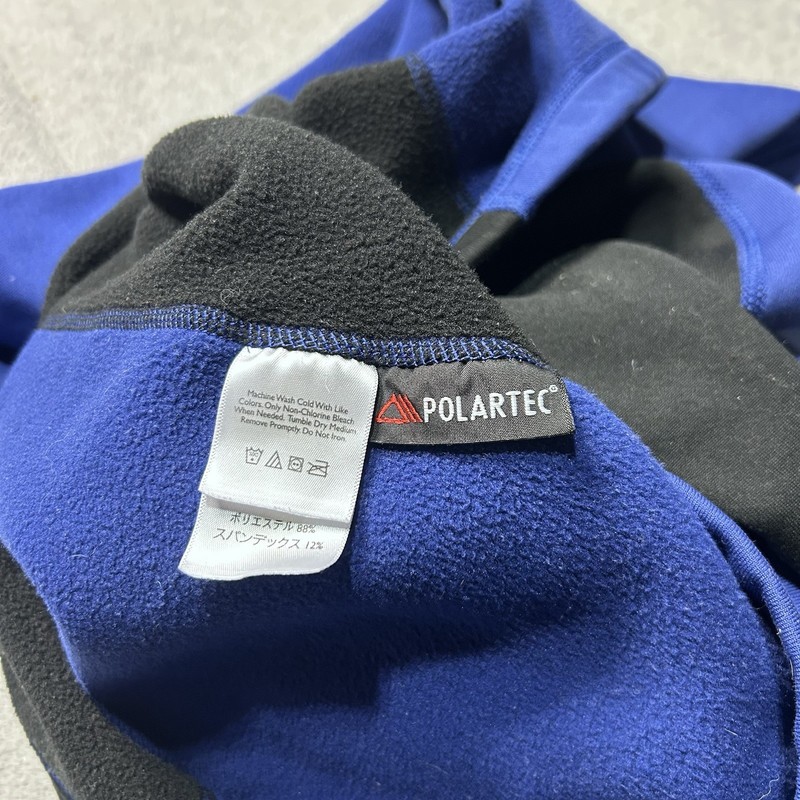 Eddie Bauer Sport 1/4 Zip Pullover Mens XLT Blue Fleece Performance Stretch gallery