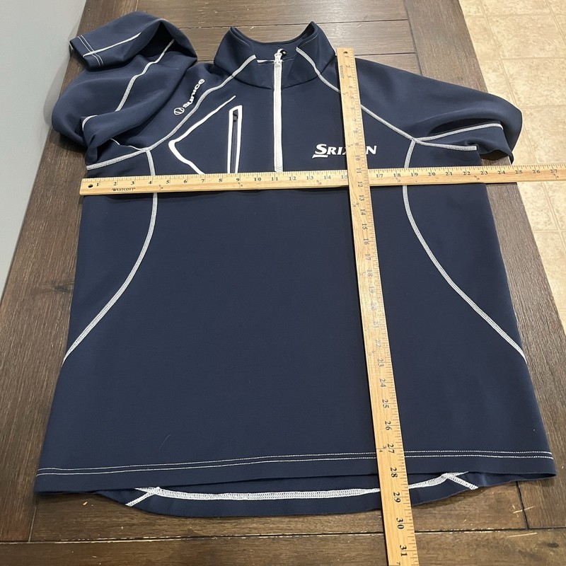 Sunice Srixion Golf 1/4 Zip Pullover Jacket Mens LG Blue Contrast Stitch gallery