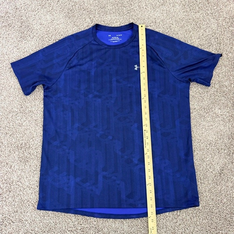 Under Armour The Technical Tee Athletic Lightweight Blue Short Sleeve Men's XL gallery