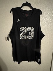 NIKE AIR JORDAN LEGACY AJ11 SNAKESKIN JERSEY CI0304-010 BLACK MENS SIZE XL