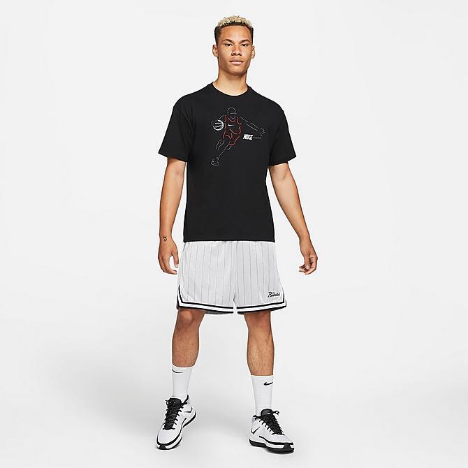 Nike Size L XL 2XL Men's Stitch Graphic Basketball T-Shirt DJ1588-010 LIMITED gallery
