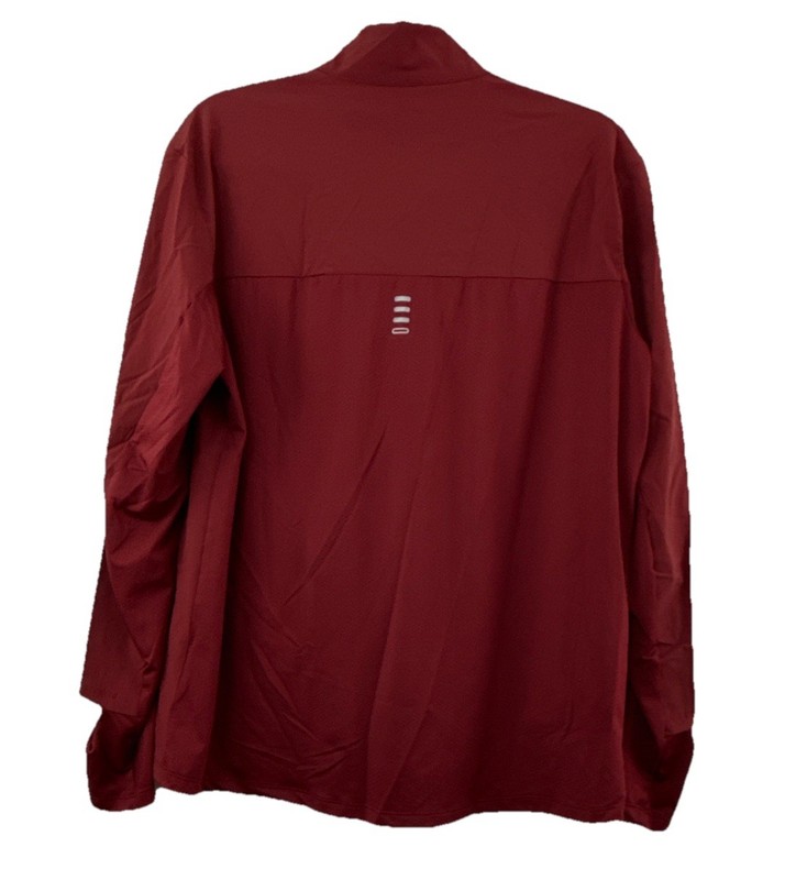 Baleaf Running Long Sleeve Pullover 1/4 Zip Mens Medium Zip Pocket Maroon Light gallery