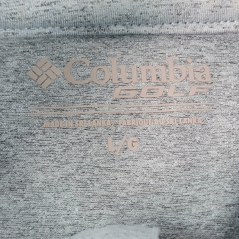 Columbia Golf Mens Pullover Jacket Large Grayish Green 1/4 Zip Logo Lightweight gallery