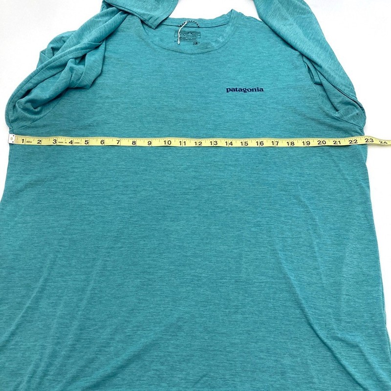 Patagonia Capilene Cool Daily Shirt Aqua Long Sleeve Mens Large SPF50 Stretch gallery