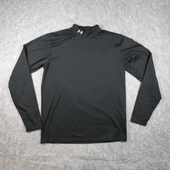 Under Armour Shirt Mens Large Black ColdGear Infrared Mock Neck Base Layer