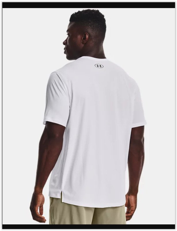 NWT Under Armour CoolSwitch Hidden Print WHITE Training T-shirt 1370362-100, XXL gallery