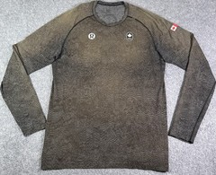 Lululemon Team Canada Olympics Olive Green Metal Vent Tech 2.0 LS Shirt Size XXL