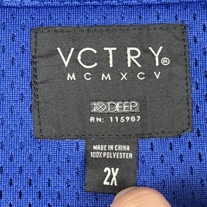 10.Deep Hockey Jersey Men's 2XL Blue Keon VCTRY Mesh Embroidered Leafs Pullover gallery