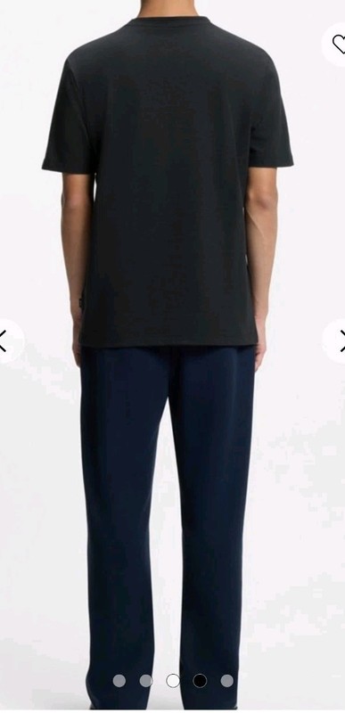 Boss Bubble Tiburt 263 jacquard structure T-shirt Navy Blue Size XL Casual gallery