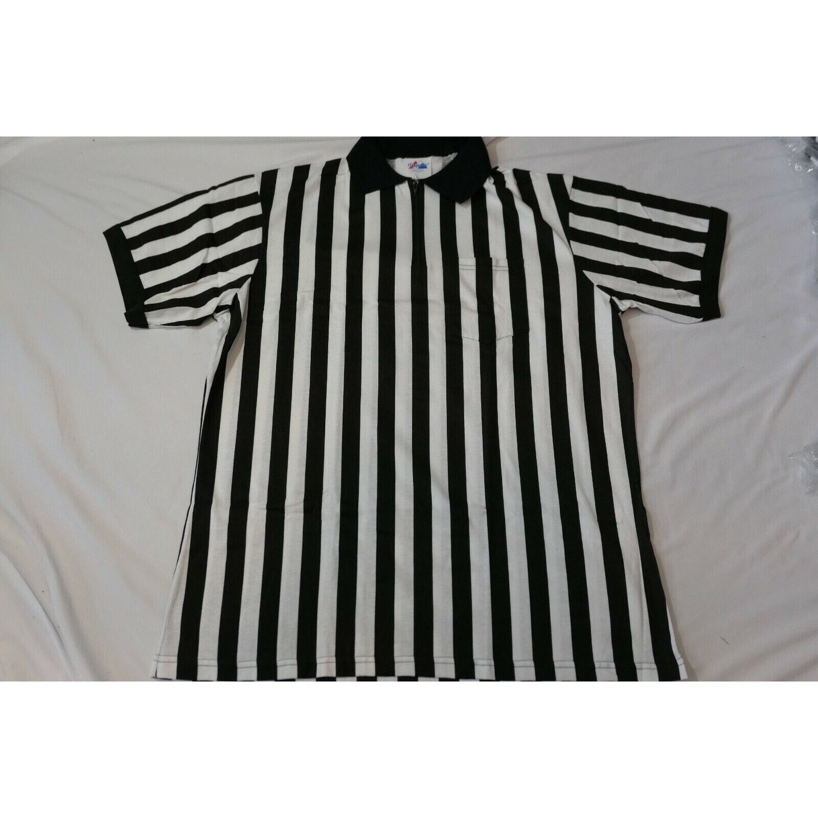 NEW OLD STOCK Vintage 90s Mens MAJESTIC XL Umpire Referee 1/4 Zip Shirt 50/50 gallery