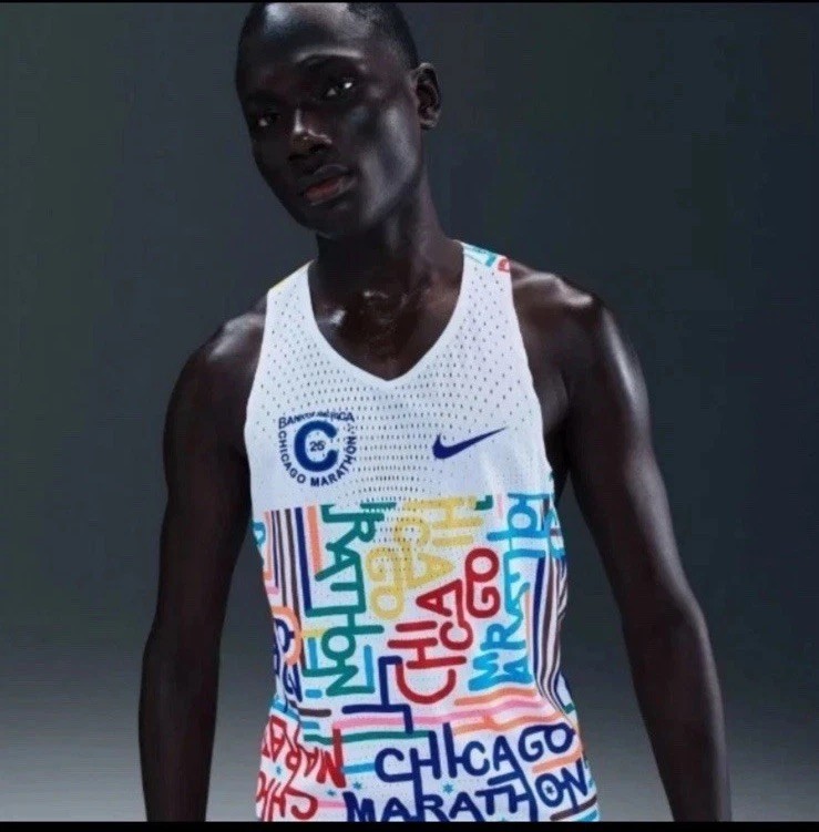 Men Small Nike Aeroswift 'Chicago Marathon 2025 Racing Singlet Tank HQ4277-100 gallery