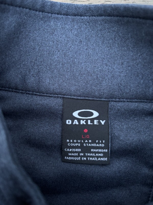 Oakley Software Baselayer Quarter Zip Blue Long Sleeve Pullover Mens L gallery
