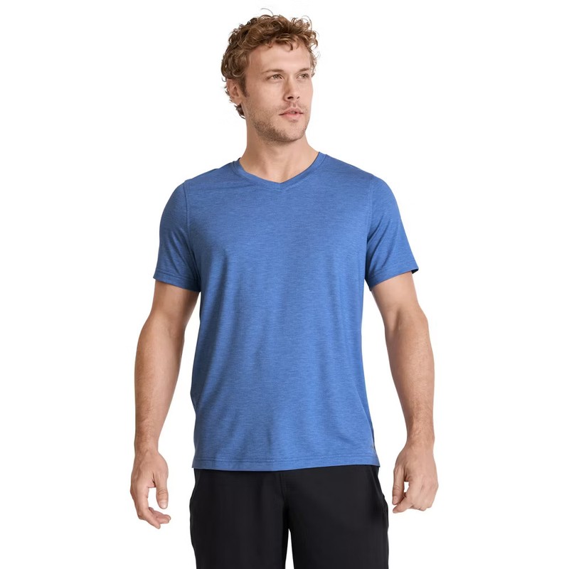 Jockey Men EVERACTIVE V-Neck Tee M Celadon Heather gallery