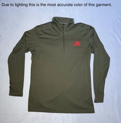 Adidas Essentials Seasonal Training 1/4Zip Tee Olive Green Medium Men’s Pullover