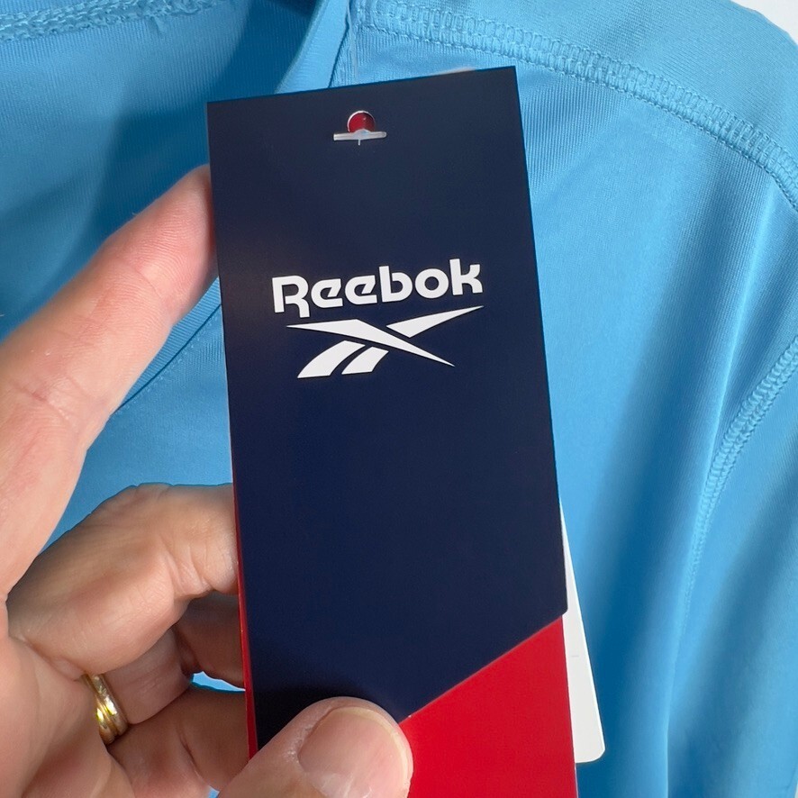 Reebok Men's Short Sleeve Crewneck Training Tech T-Shirt Blue Size M gallery