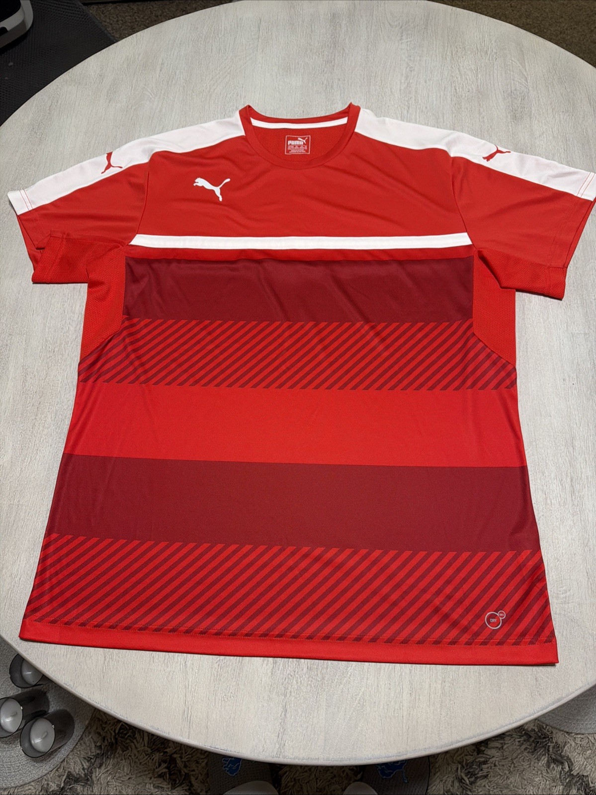Puma Mens Drycell Training Shirt Red Sport Performance Tee Size XXL Men’s gallery