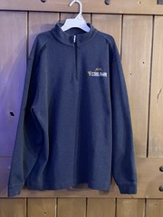 Nike WVU Mountaineers 1100 Club Quarter Zip Pullover Navy Blue Heavyweight XL