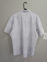 Lululemon Mens Airing Easy Short Sleeve Shirt White/blue