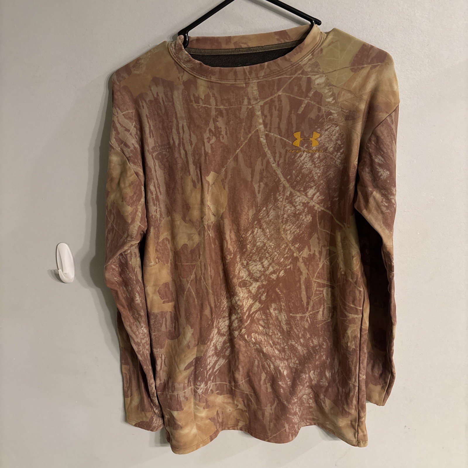 Under Armour Camo Shirt Mens XLarge Brown Mossy Oak Hunting Outdoor gallery