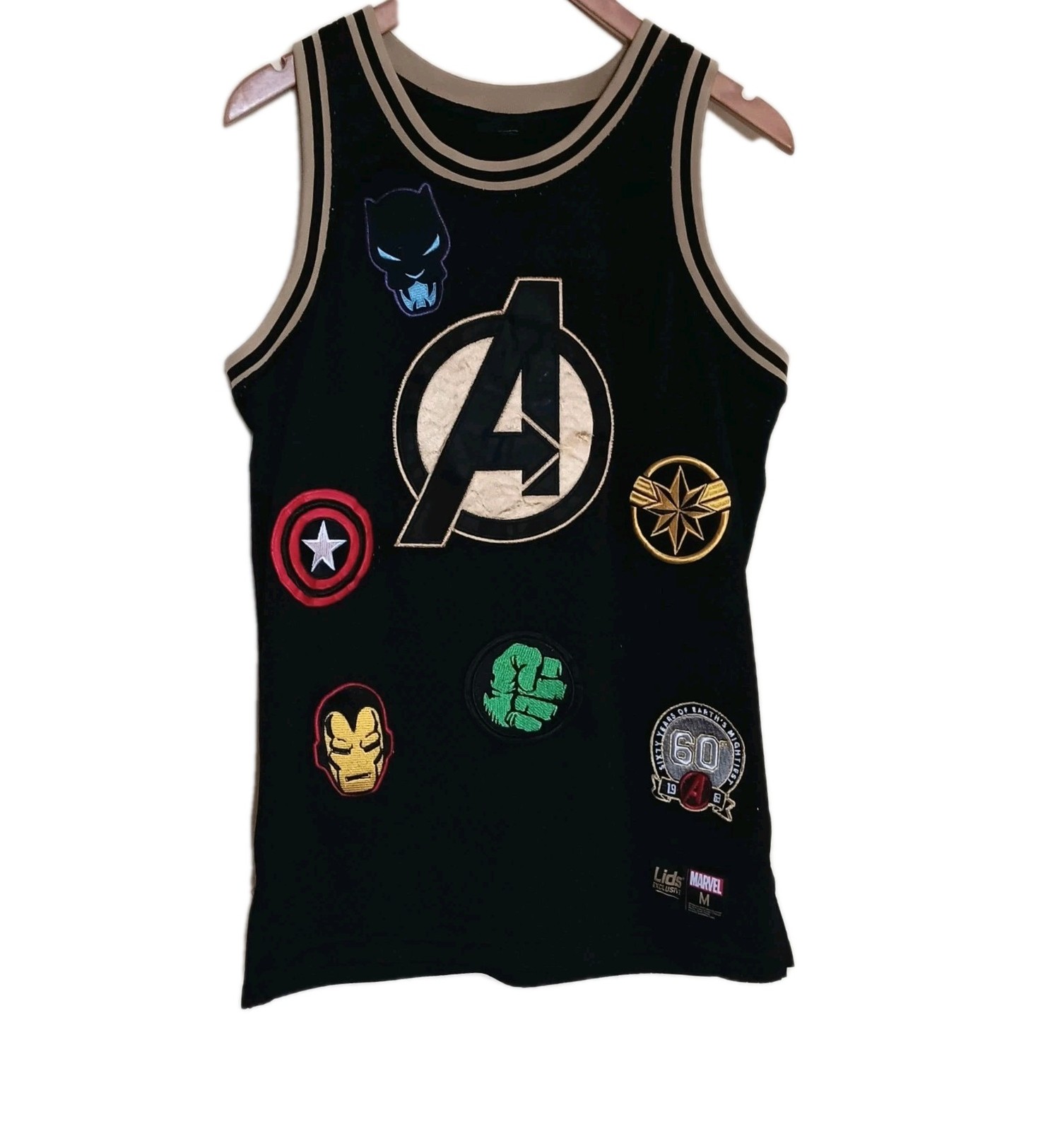 Marvel-Men's The Avengers 60th Anniversary Size Medium Basketball Jersey LIDS gallery