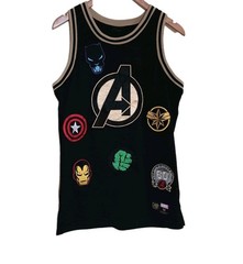Marvel-Men’s The Avengers 60th Anniversary Size Medium Basketball Jersey LIDS
