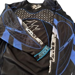 Contract Killer Clothing Shirt Mens XXLarge Black Blue Mesh Paintball Jersey 08