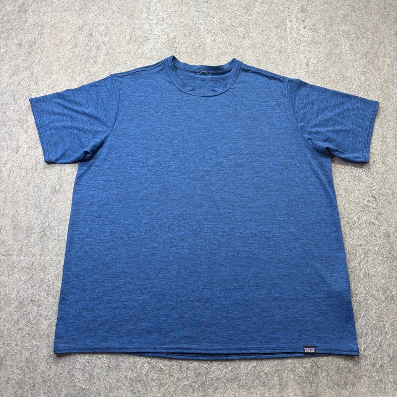 Patagonia Capilene Cool Daily T-Shirt Men XL Blue Performance Crew Neck 45215 gallery