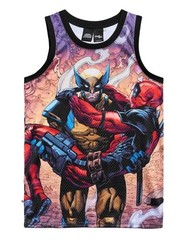 NEW NWT Mens Marvel Deadpool & Wolverine ChalkLine Besties Venice Jersey Size M