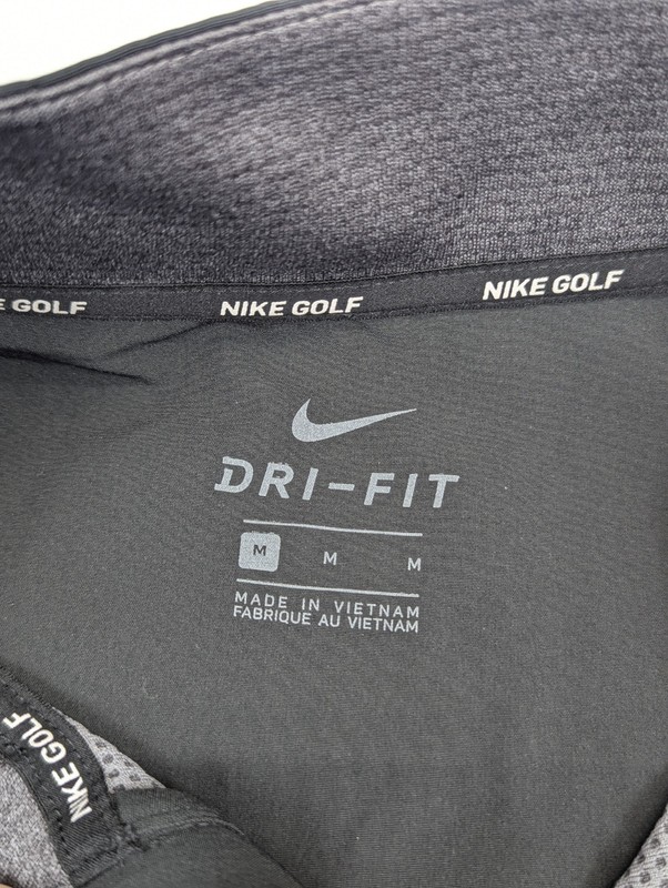 Nike Golf 1/4 Zip Quarter Shirt Mens Medium Gray Dri Fit Pullover Performance gallery