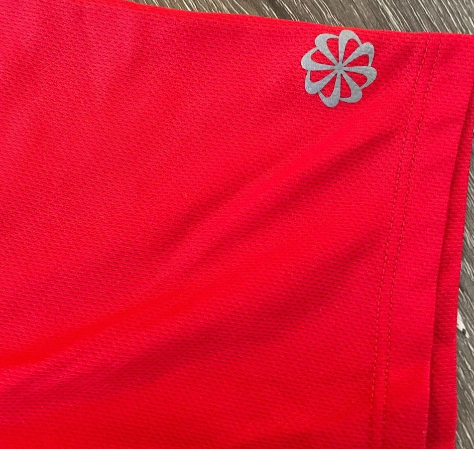 Nike Run Men's Red Short Sleeve T-Shirt Performance Large Training Dri Fit gallery