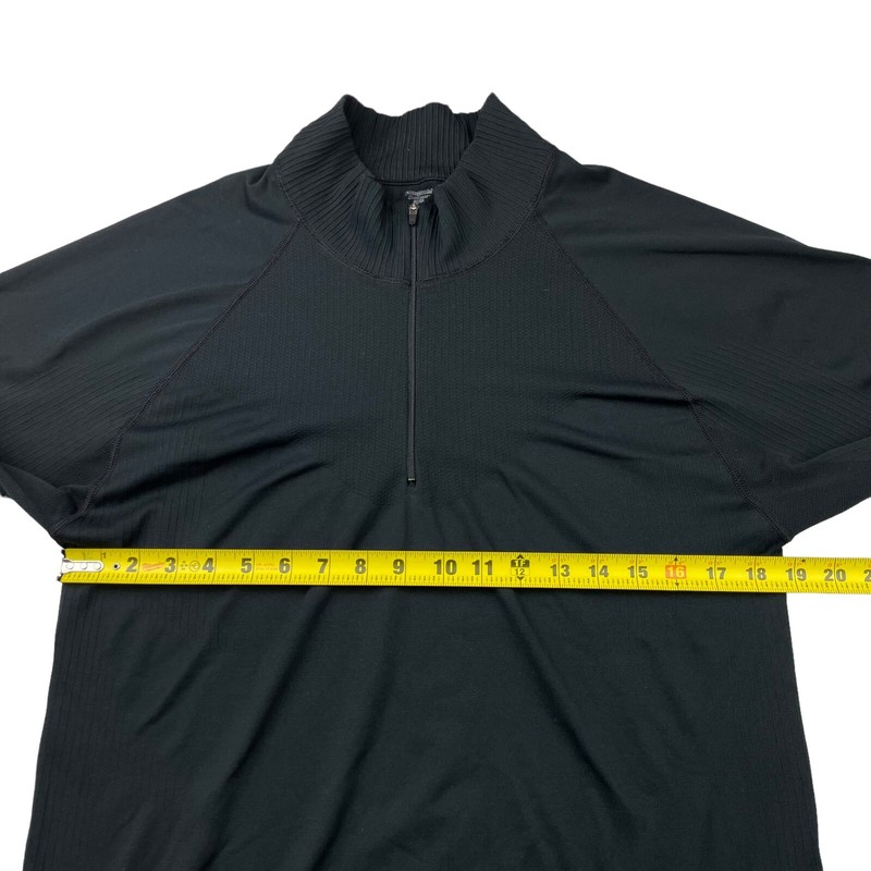 Patagonia Men's Performance Base Layer Capilene 1/4 Zip Pullover Black • Medium gallery