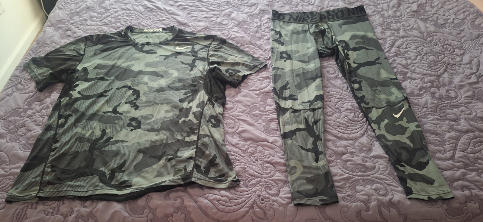 Nike Pro Dri-Fit Hyper Cool Men's XXL Top & 3/4 Length Tights - Pre-owned gallery