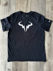 Nike Rafa Bull Dri-FIT Shirt Mens Tennis Graphic Nadal Tee – Size Large Black