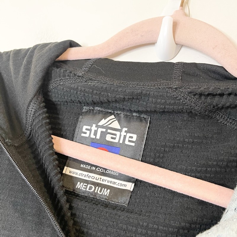 Strafe Polartec Black Midweight Base Layer Sweat Shirt 1/4 Zip Men's Size M gallery
