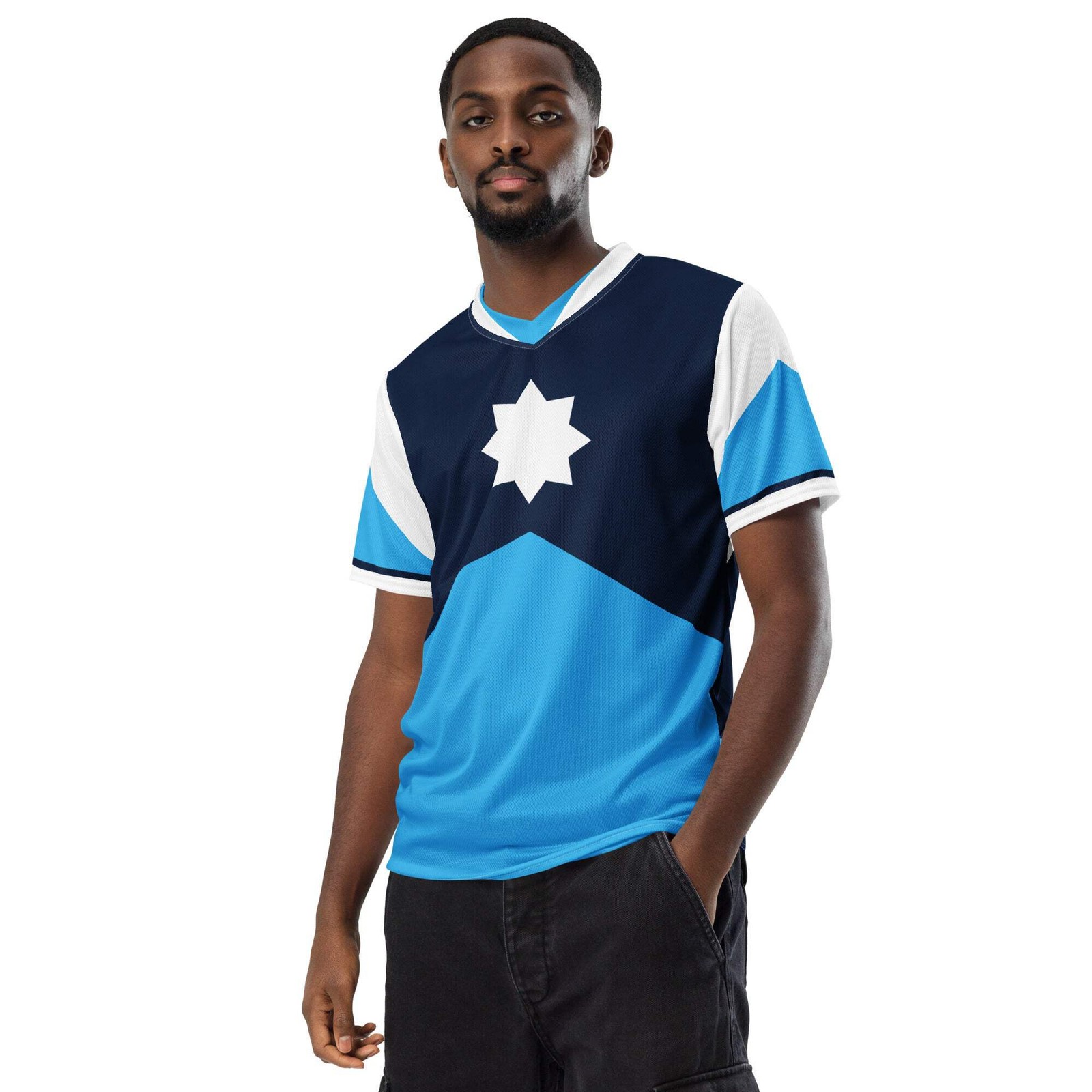 One Minnesota MN State Flag #1 PopFelix Designer Unisex Soccer Sports Jersey gallery