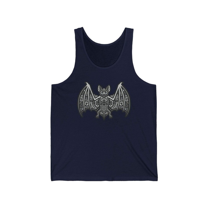 Mayan Bat Symbol Tank Top | Aztec Ancient Art Graphic Print Shirt gallery