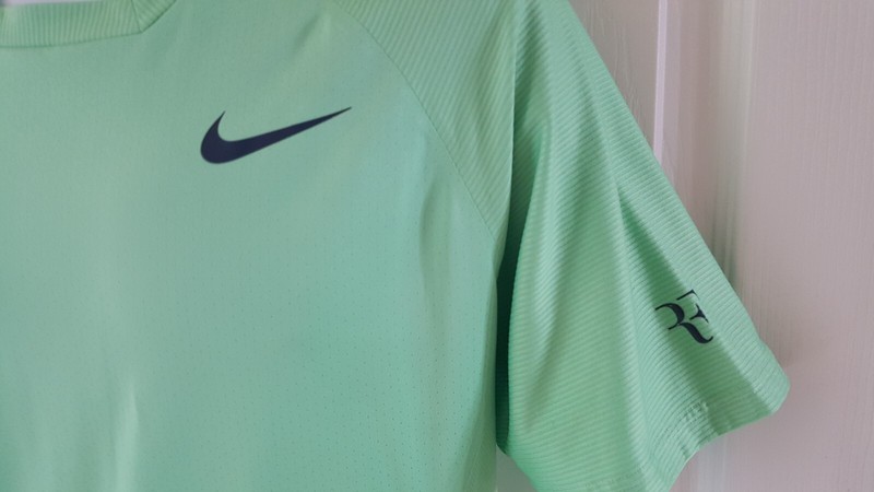 Nike Roger Federer "RF" Tennis Polo Shirt L, Light Green gallery