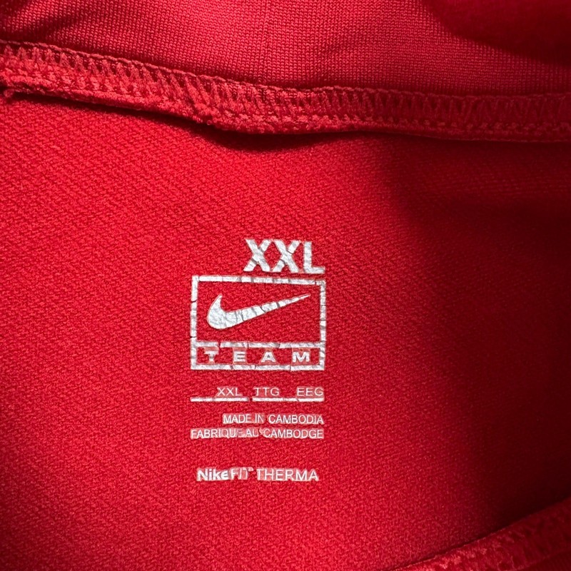 Vintage 90s Nike Team Pro Therma Base Layer Mens XXL Red Mock Neck Long Sleeve gallery