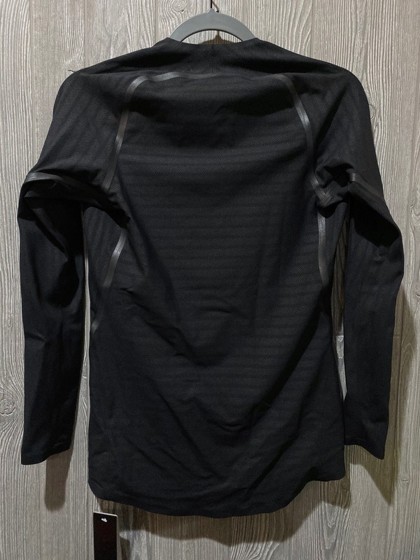 ADIDAS Alphaskin 360 Compression Black Long Sleeve Crew Tee Shirt NEW Mens Sz S gallery