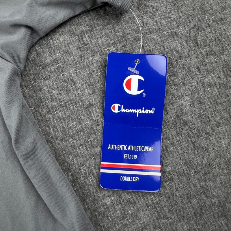 Champion Men's Double Dry Performance T-Shirt Gray Short Sleeve 2XL NWT gallery