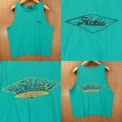 HOBIE Surfboards tank top t-shirt LARGE vtg 80s 90s usa single stitch surfer