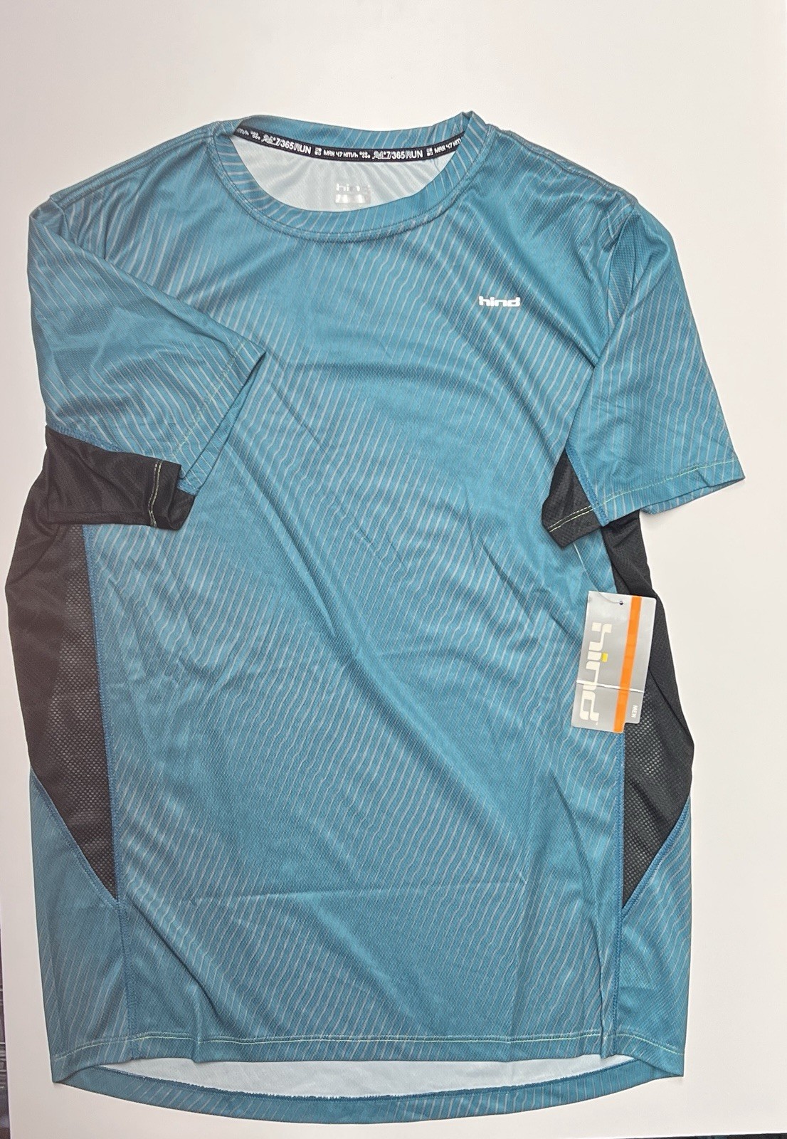 Men’s Hind Running Shirt Crew Neck - Pacific Teal Size L gallery
