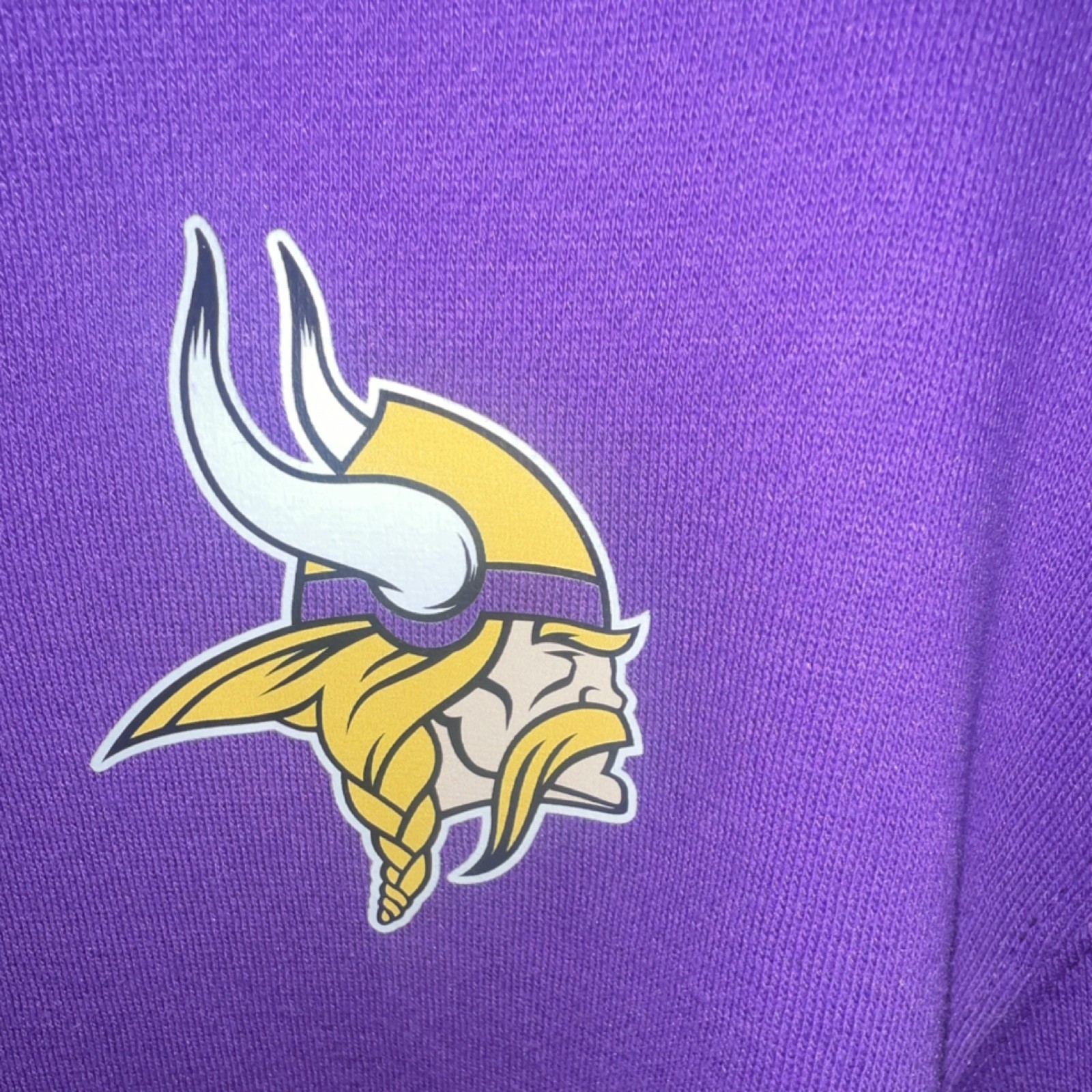 Officially Licensed Minnesota Vikings NFL Purple Quarter Zip Pullover Size L NWT gallery