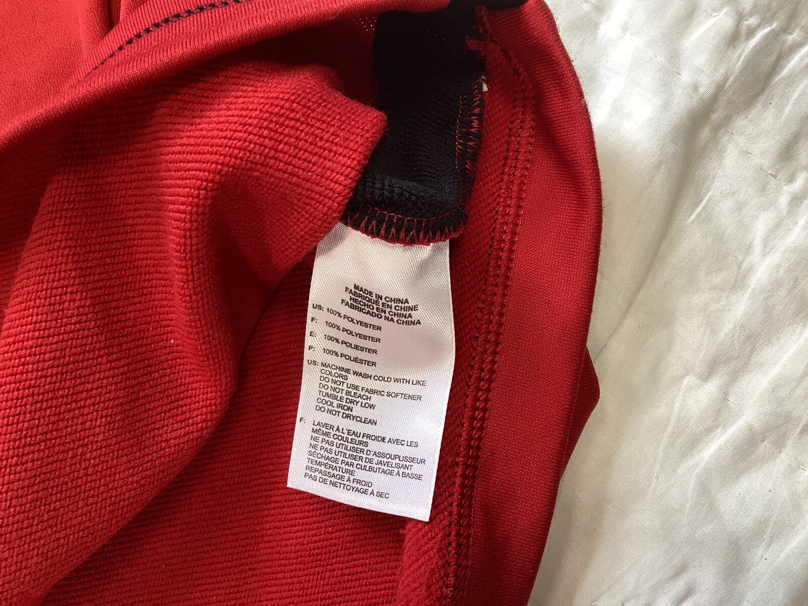 Adidas Golf 1/4 Zip Pullover Shirt Large Men’s Athletic Red gallery
