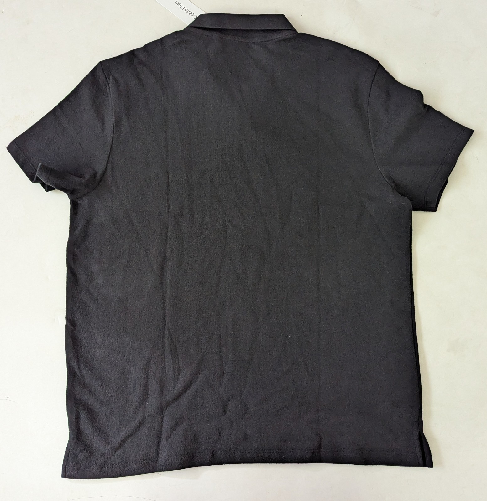 Calvin Klein Premium 100% Cotton man black polo shirt size sz XL Brand New $79 gallery