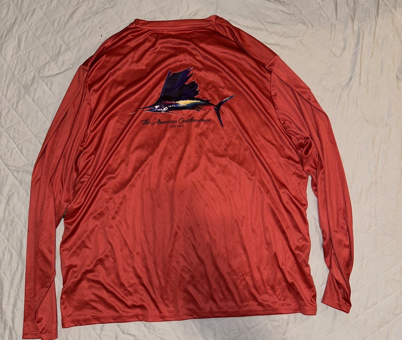 NEW Men's The American Outdoors Long Sleeve Shirt Cool Tech UPF 30 Fishing 2XL gallery