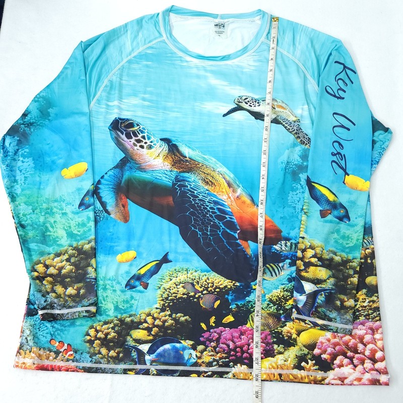 Uzzi Key West XXL Vacation Active Shirt Fishing Stretch Long Sleeve Sea Turtles gallery