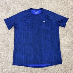 Under Armour The Technical Tee Athletic Lightweight Blue Short Sleeve Men’s XL